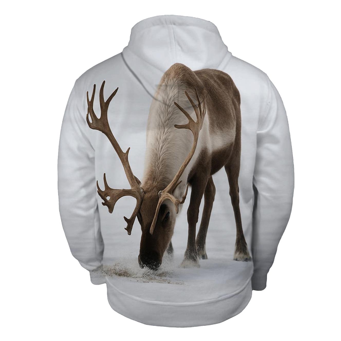 Tundra Antler Sweep Caribou premium hoodies
