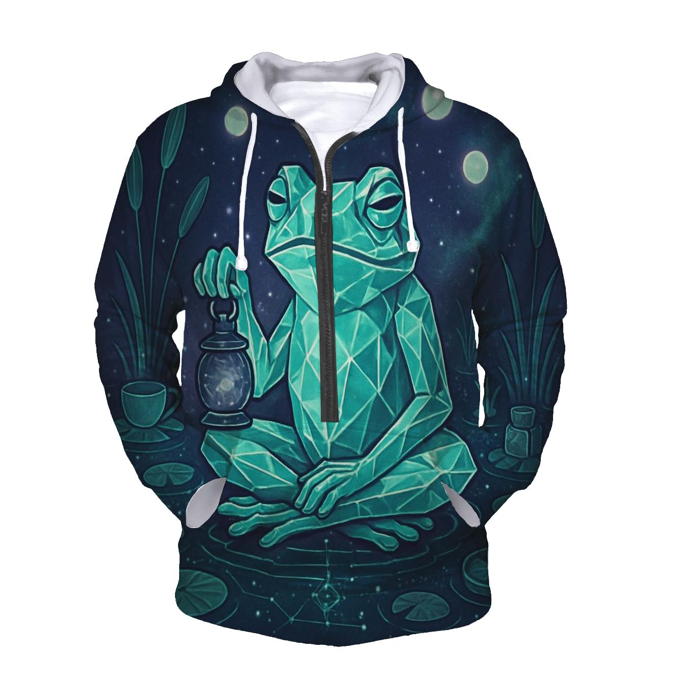 Crystal Frog Of Three Moons heavyweight hoodies