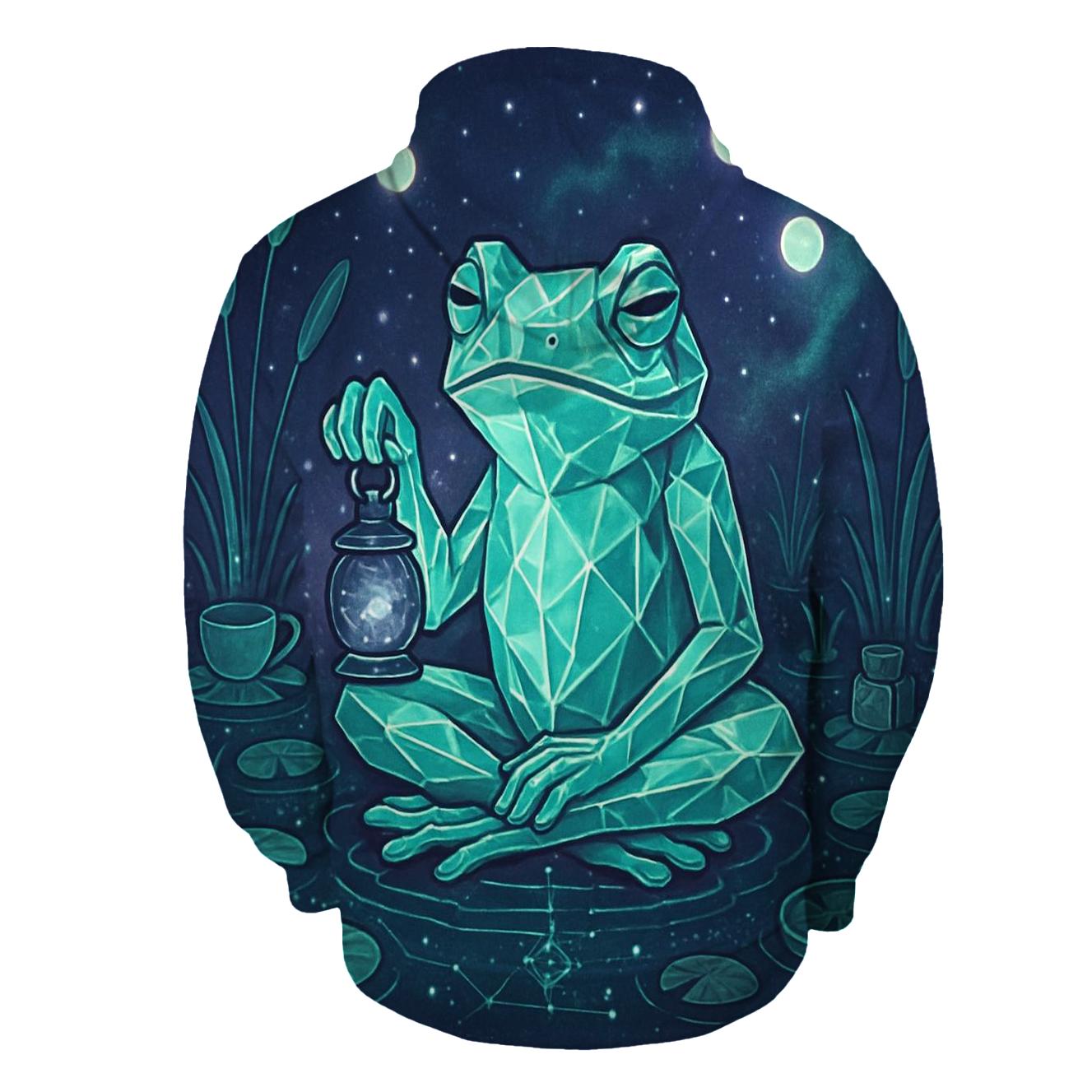 Crystal Frog Of Three Moons heavyweight hoodies