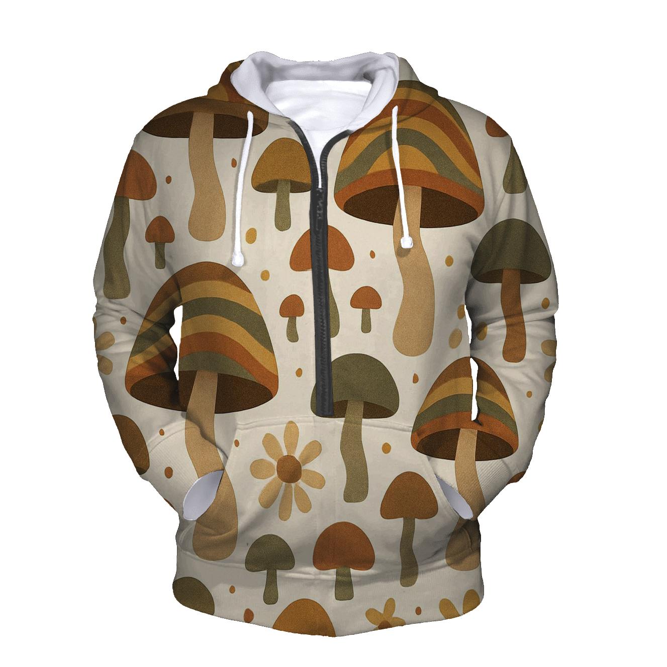 Psychedelic Mushroom Meadow hoodies fashion
