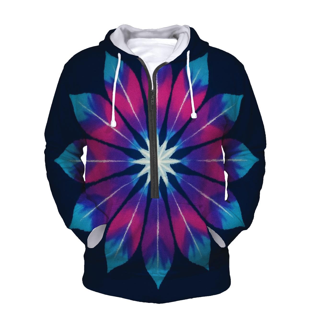 Mandala Galaxy Pinwheel Sunburst pullover hoodies