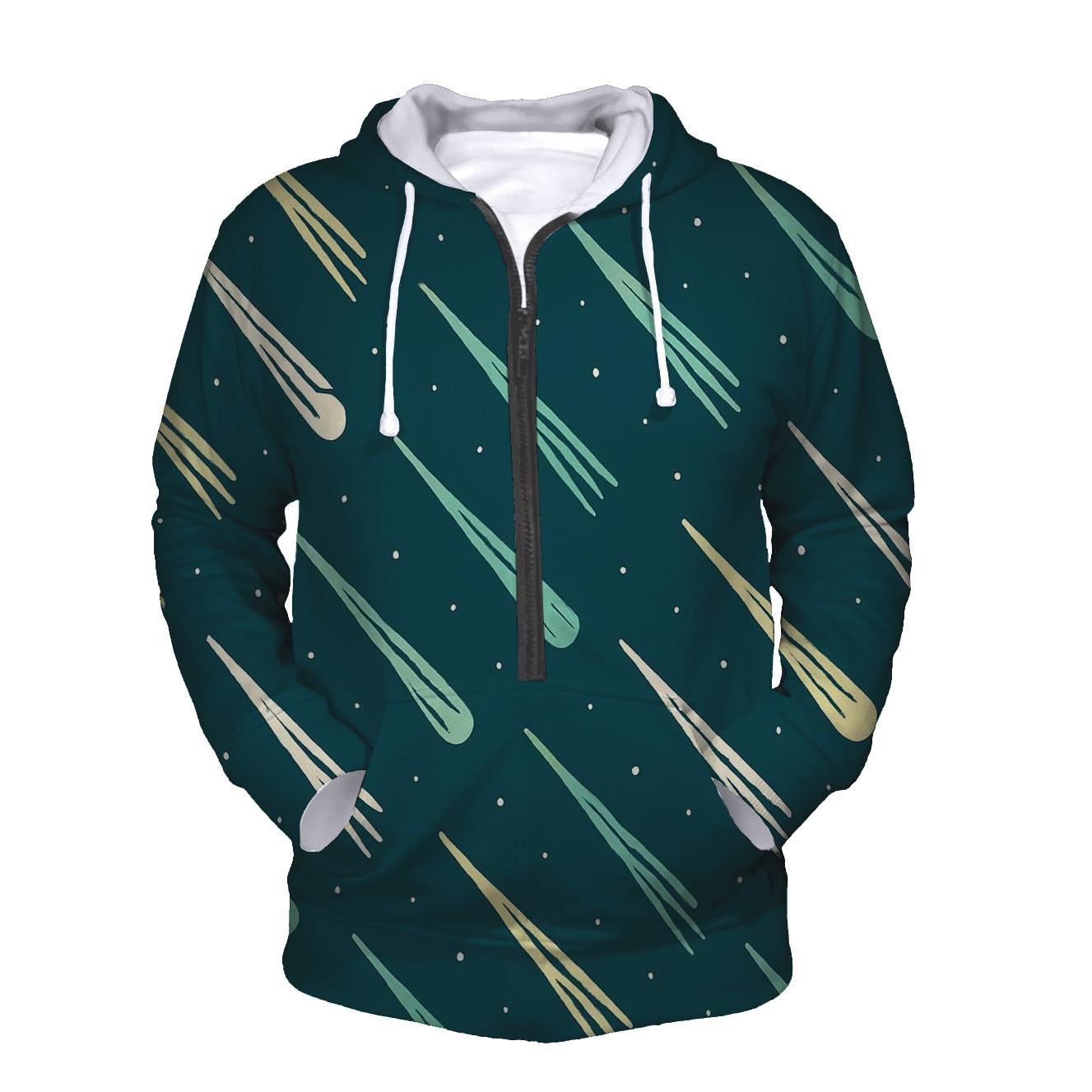 Meteor Shower Diagonal Register embroidered hoodies
