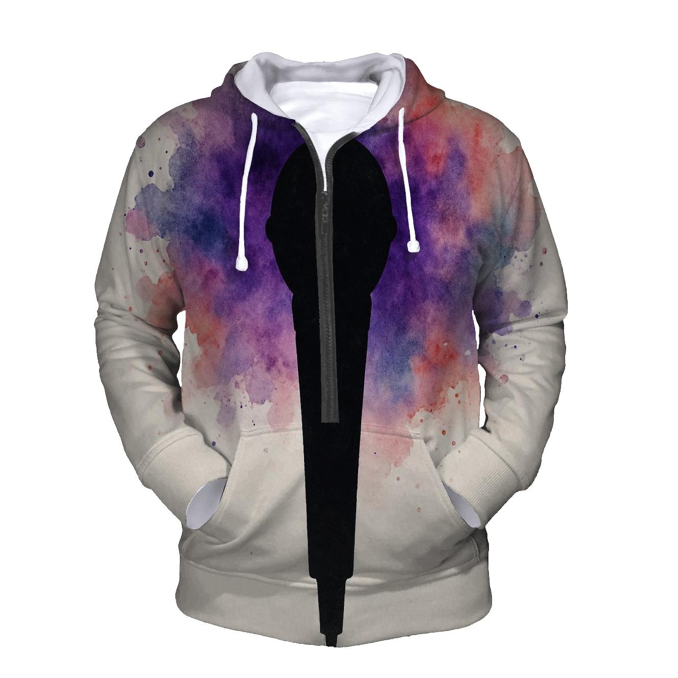 Microphone Nebula Bloom hoodie designs