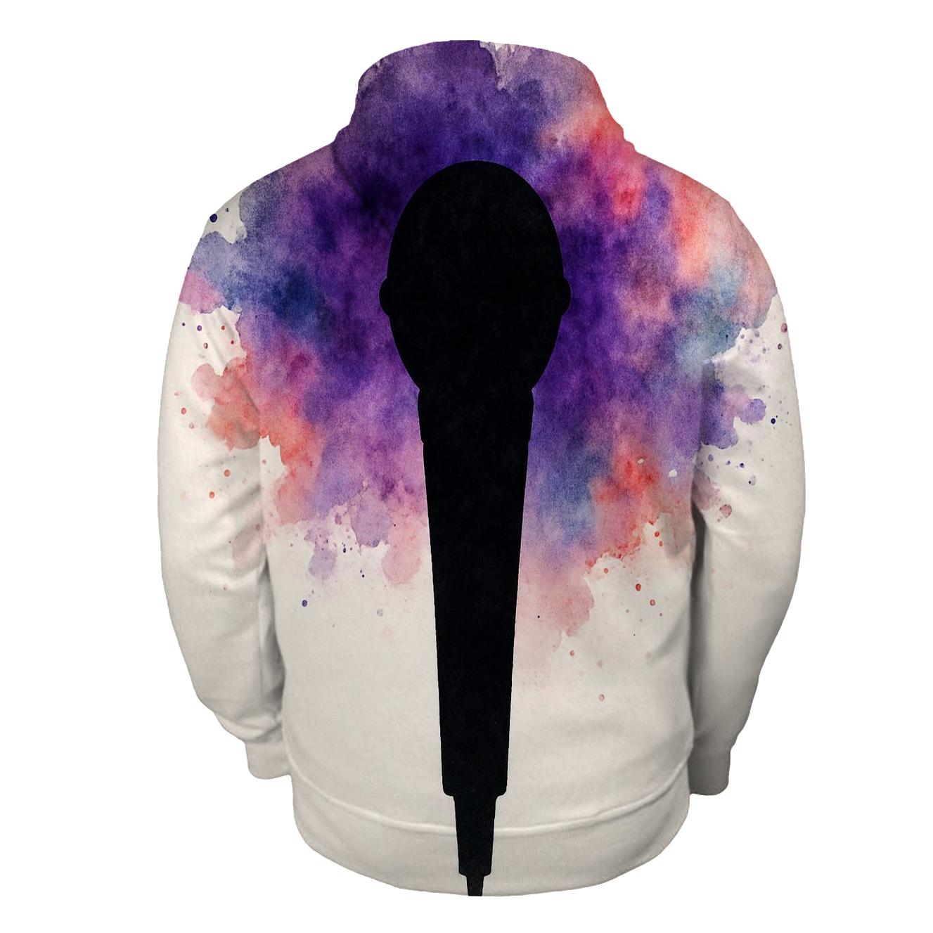 Microphone Nebula Bloom hoodie designs