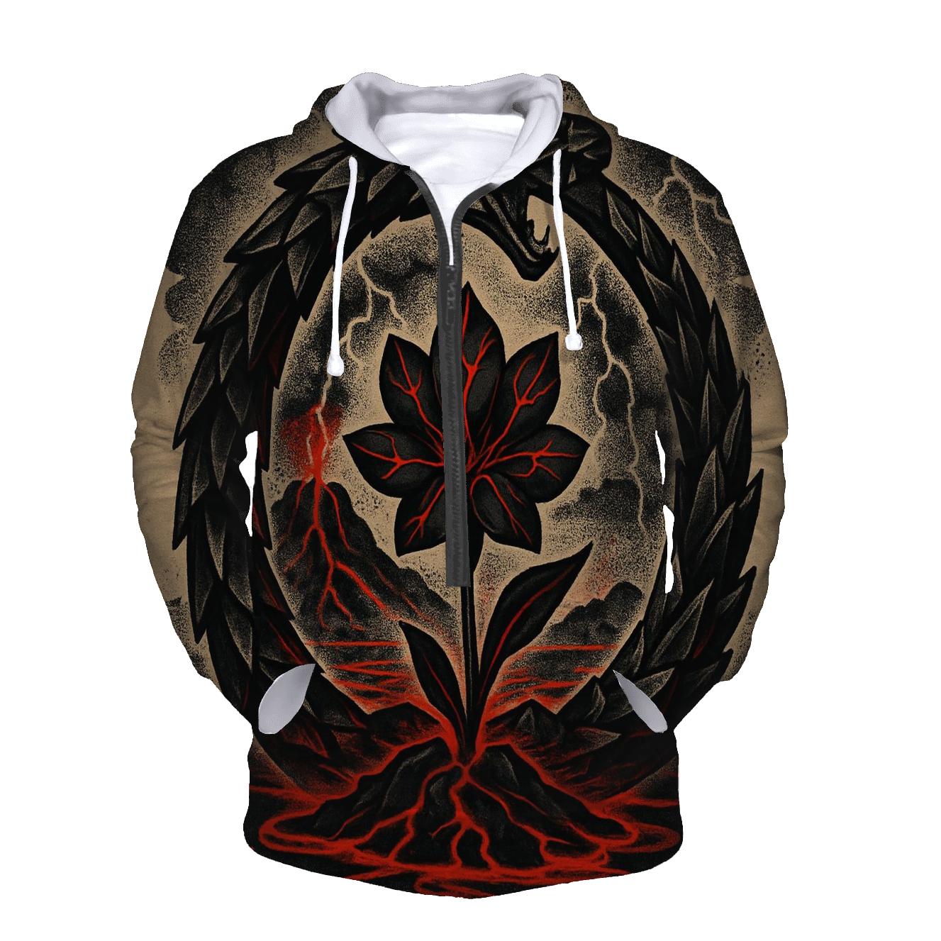 Ouroboros Of The Volcanic Glass Bloom lightweight hoodies