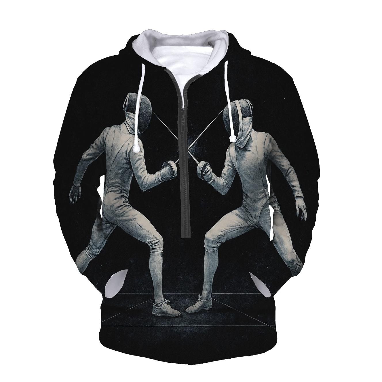 Starlit Fencing Duel hoodie trends