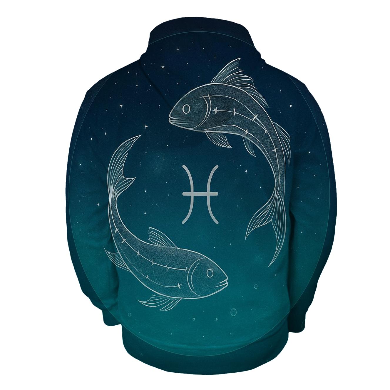 Pisces Dream Sea Constellation Weave hoodie styles