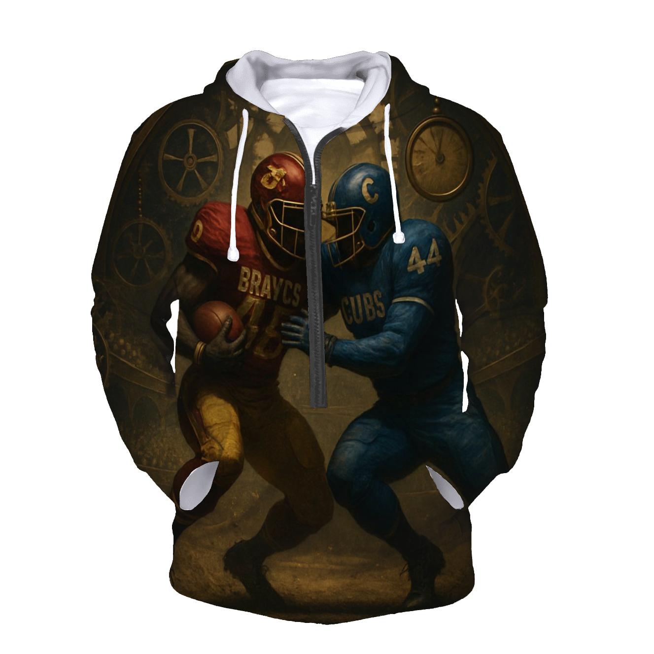 Clockwork Coliseum Collision Braves Versus Cubs pullover hoodies