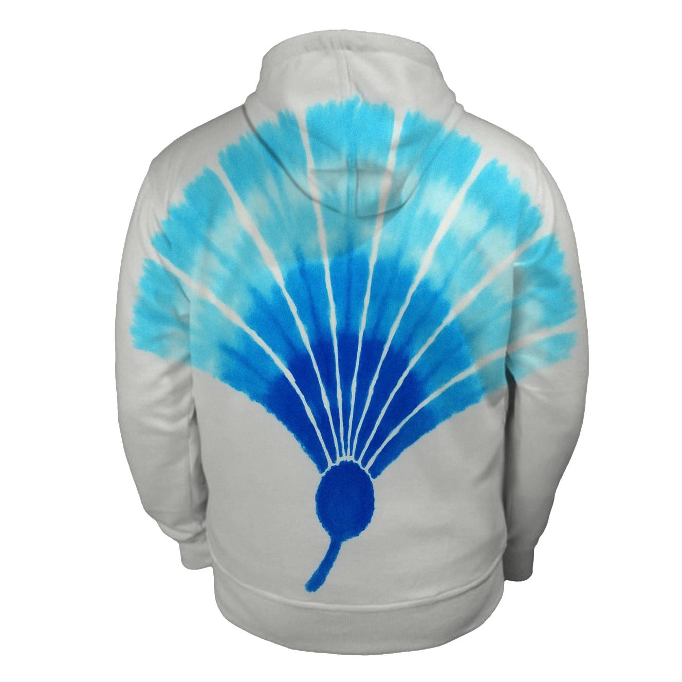 Shibori Fold Comet Tail Fan hoodie trends