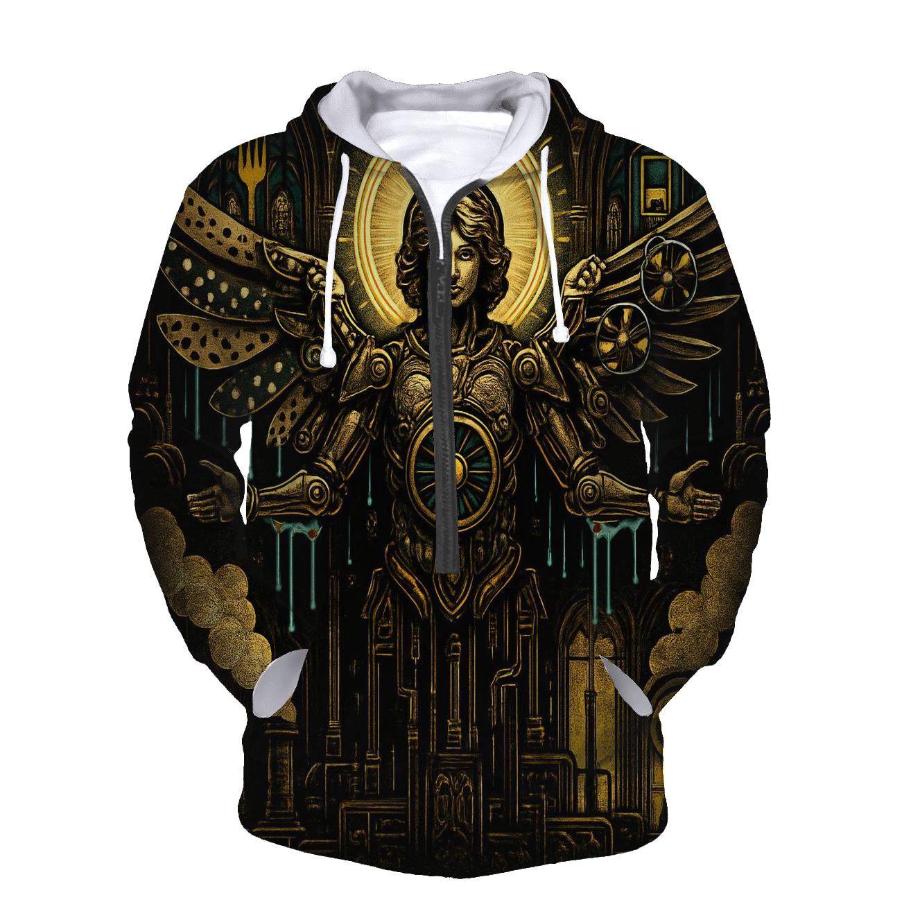 The Polka Dot Seraph Engine pullover hoodies