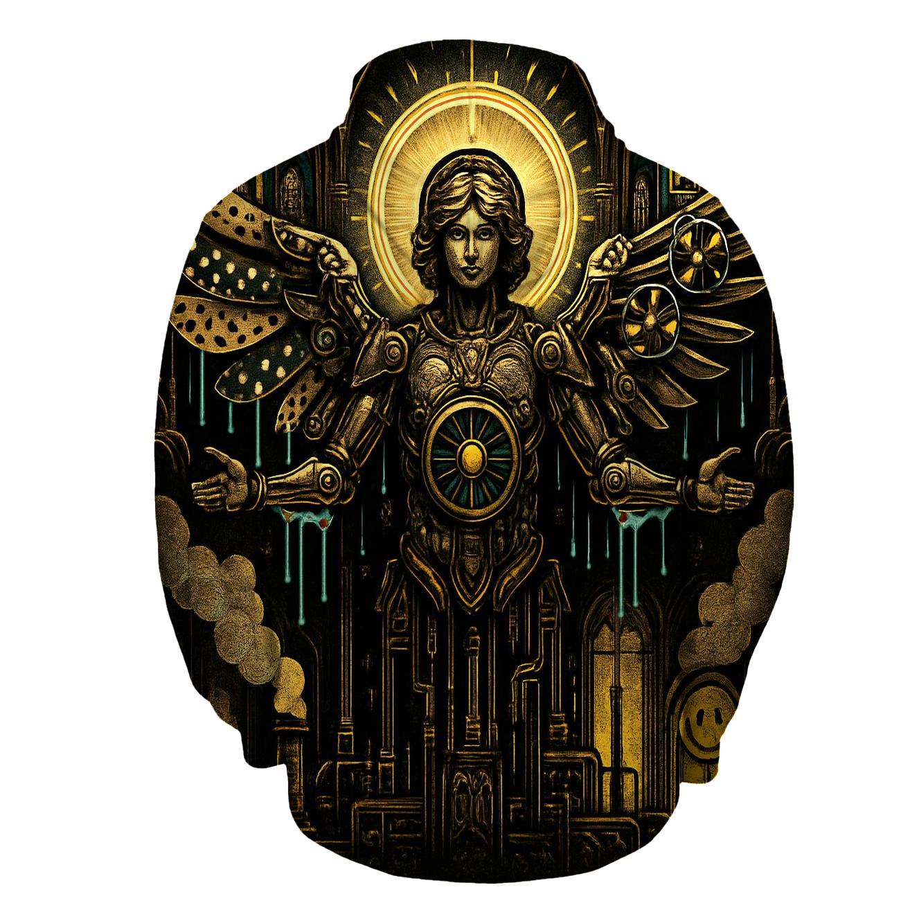 The Polka Dot Seraph Engine pullover hoodies