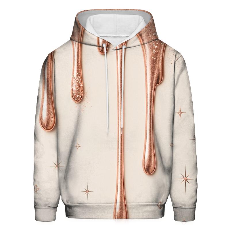 Rose Gold Meteor Drip designer hoodies