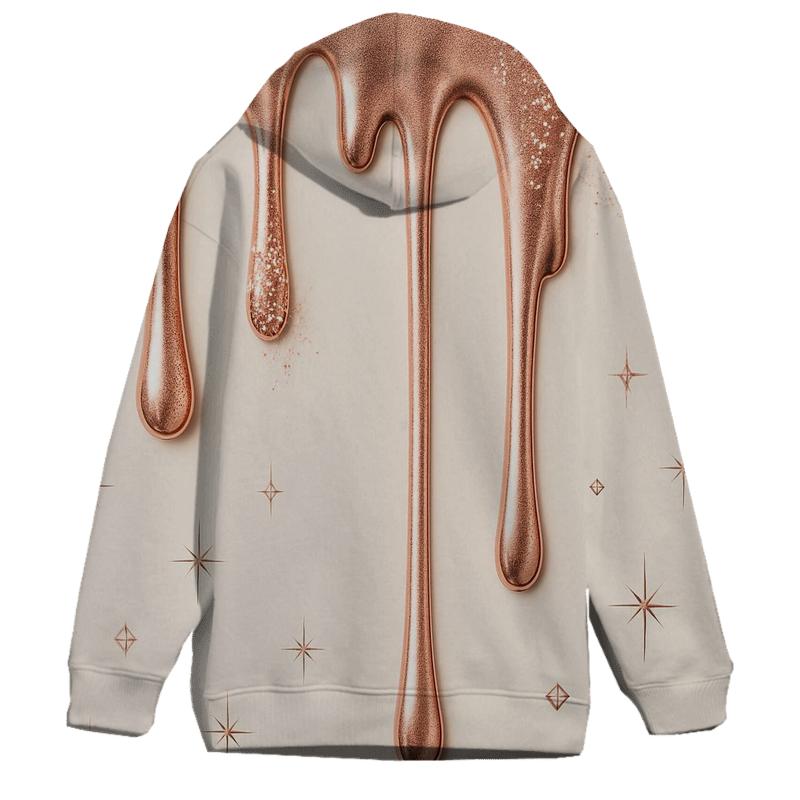 Rose Gold Meteor Drip designer hoodies
