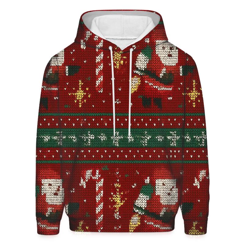 Jolly Jetpack Santa Grid Design hoodie designs