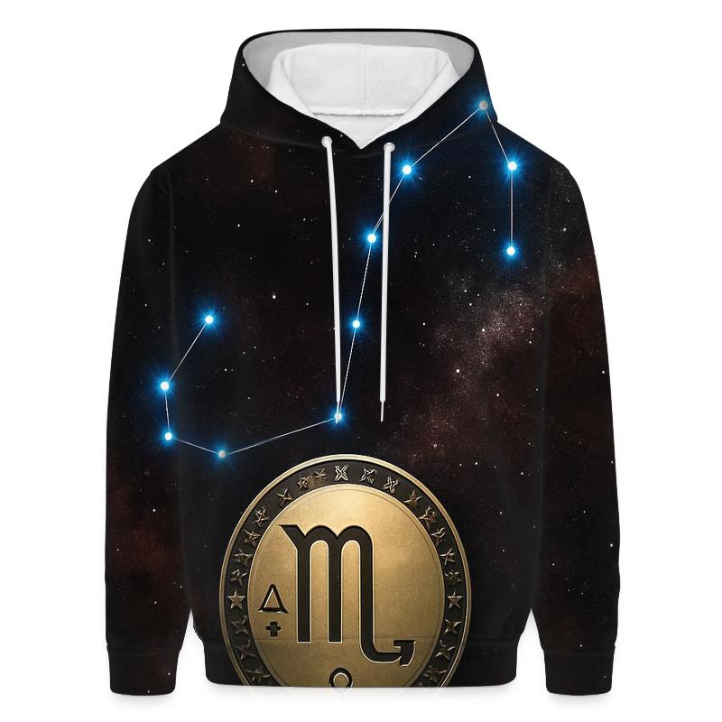 Scorpio Fixed Star Talisman printed hoodies