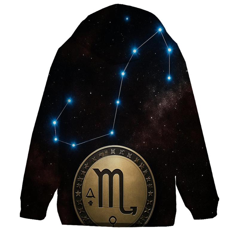 Scorpio Fixed Star Talisman printed hoodies