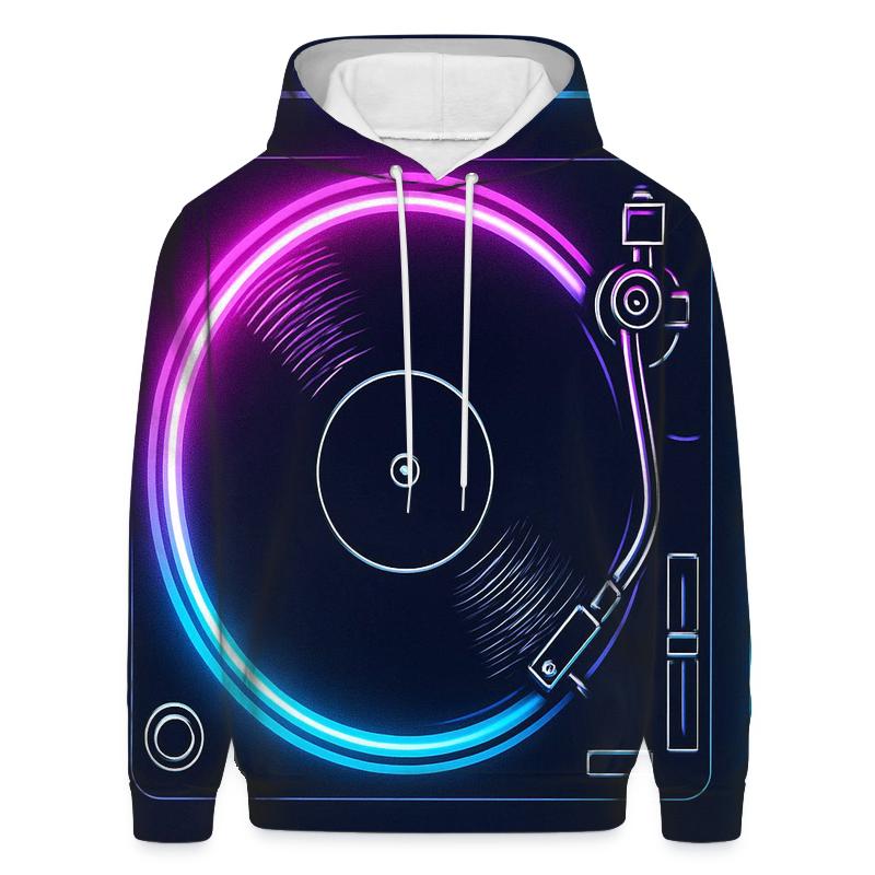 Neon Marquee Turntable hoodies fashion