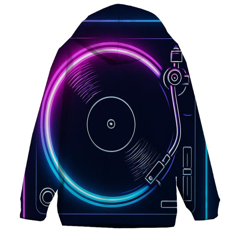 Neon Marquee Turntable hoodies fashion