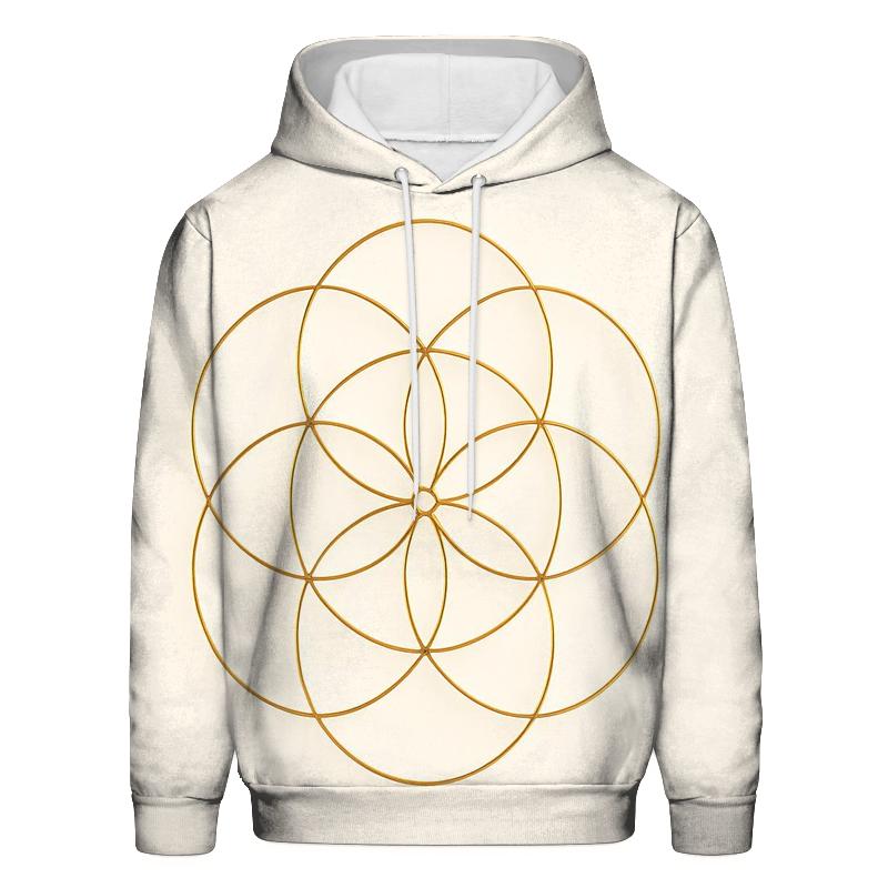 Breath Geometry Bloom zip-up hoodies