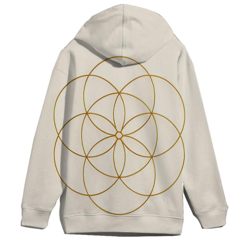 Breath Geometry Bloom zip-up hoodies