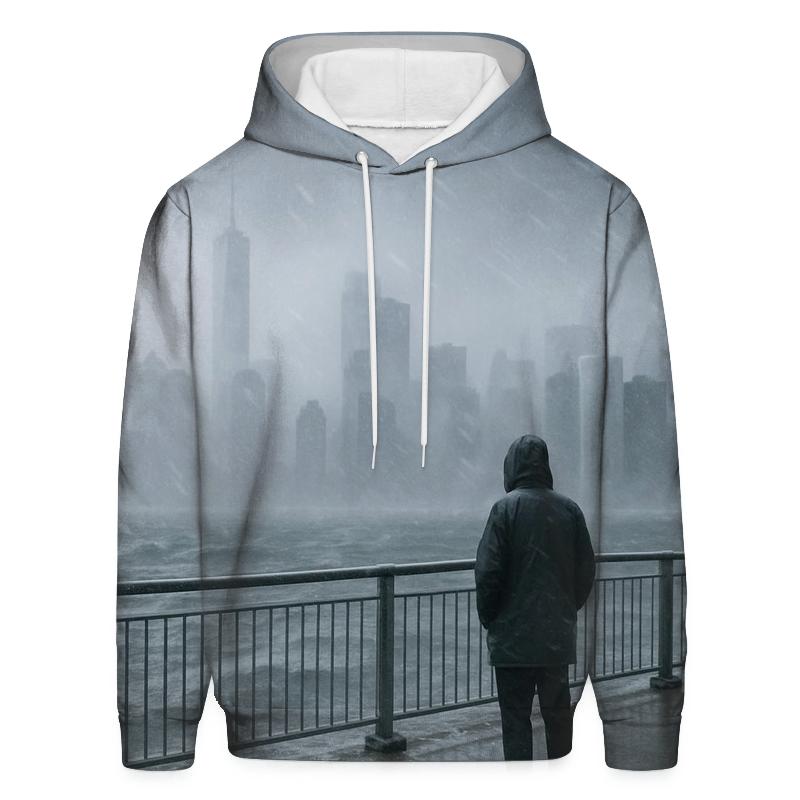 Snow Squall Over Lower Manhattan From Red Hook designer hoodies