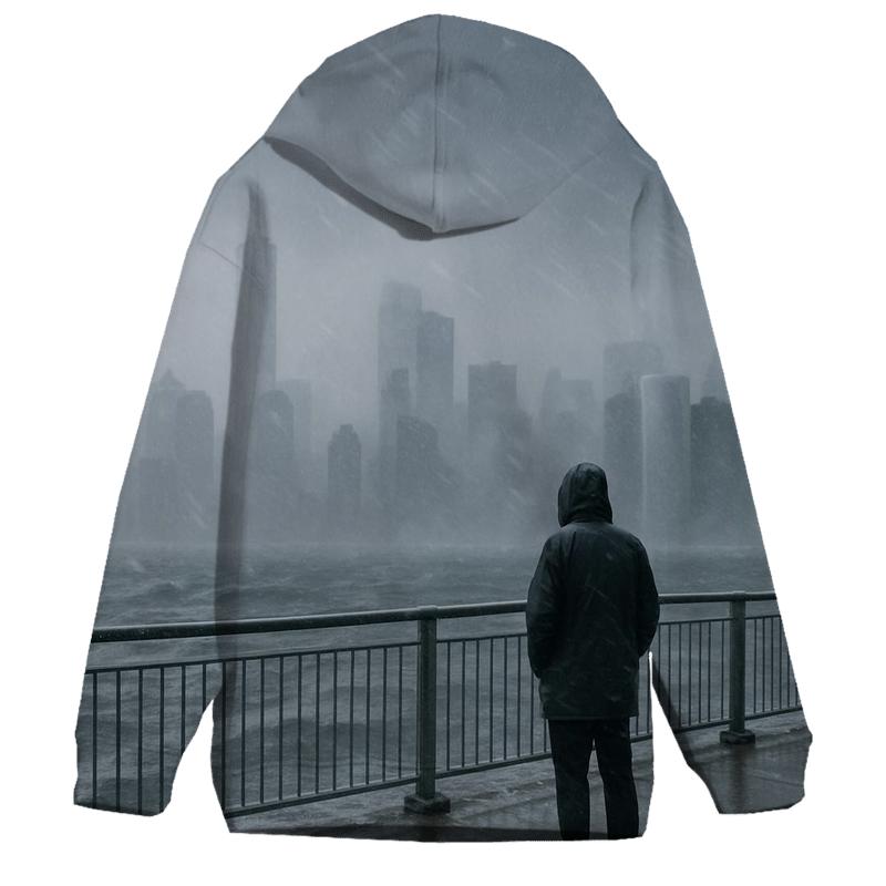 Snow Squall Over Lower Manhattan From Red Hook designer hoodies