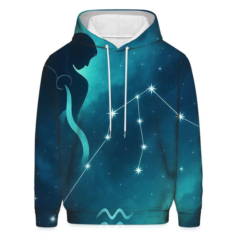 Aquarius Water Bearer Nebula Pour hoodie designs