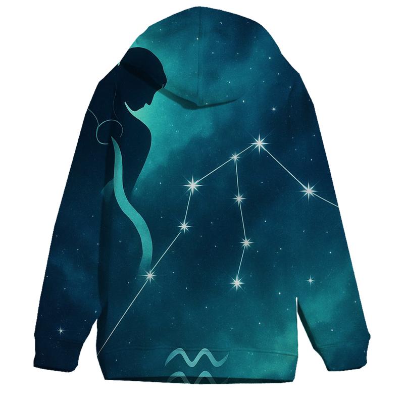 Aquarius Water Bearer Nebula Pour hoodie designs
