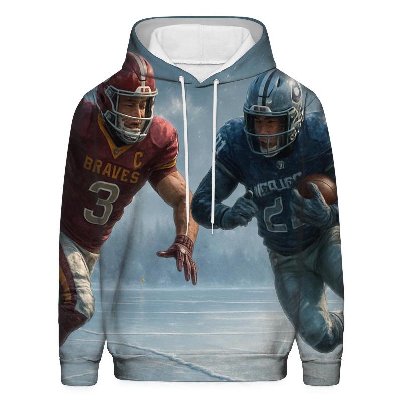 Frozen Lake Helmet Charge Braves Versus Cubs hoodie styles