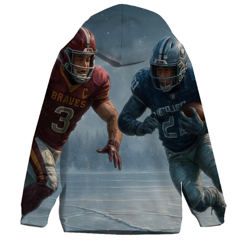 Frozen Lake Helmet Charge Braves Versus Cubs hoodie styles