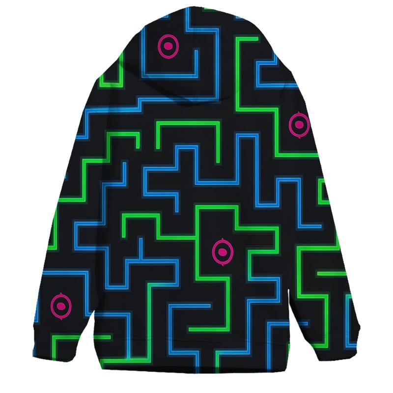 Laser Tag Arena Maze Lines pullover hoodies