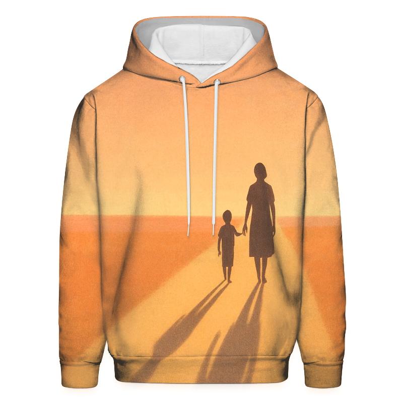 Two Shadows At Sunset The Growing Child And The Constant Love hoodies fashion