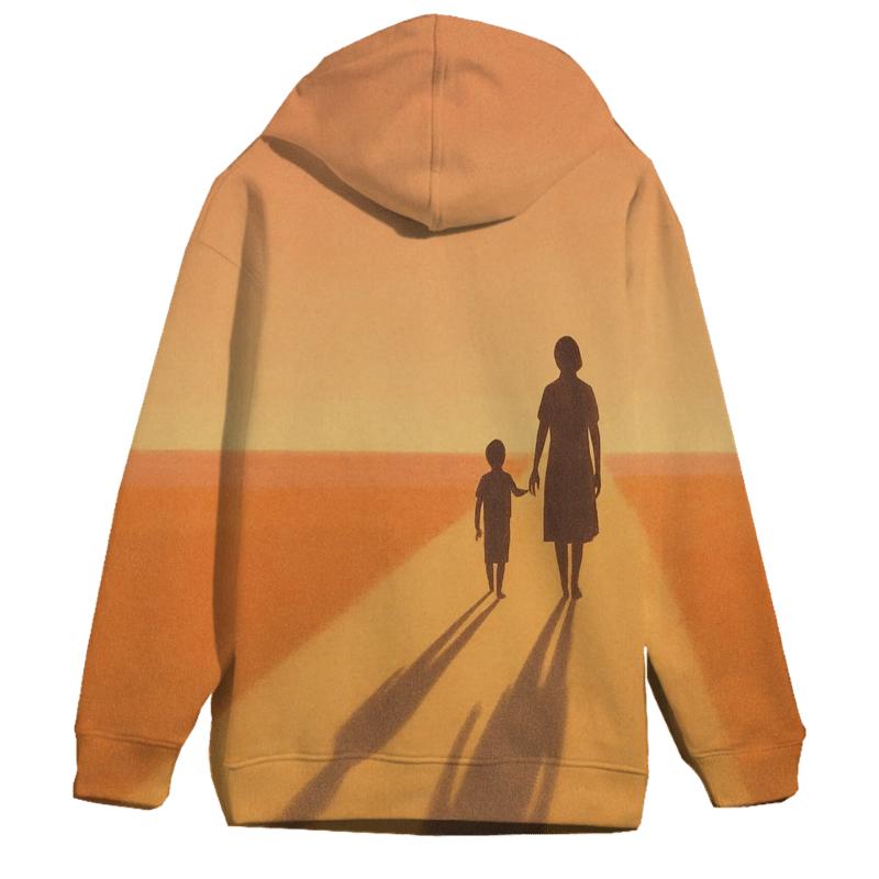Two Shadows At Sunset The Growing Child And The Constant Love hoodies fashion