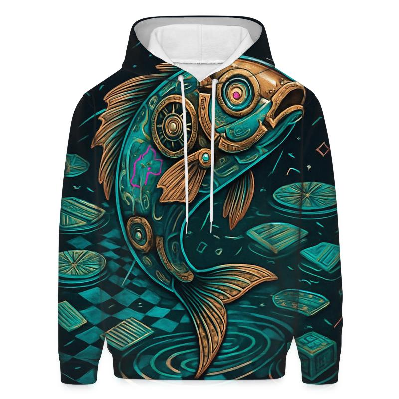 Clockwork Koi Paradox pullover hoodies