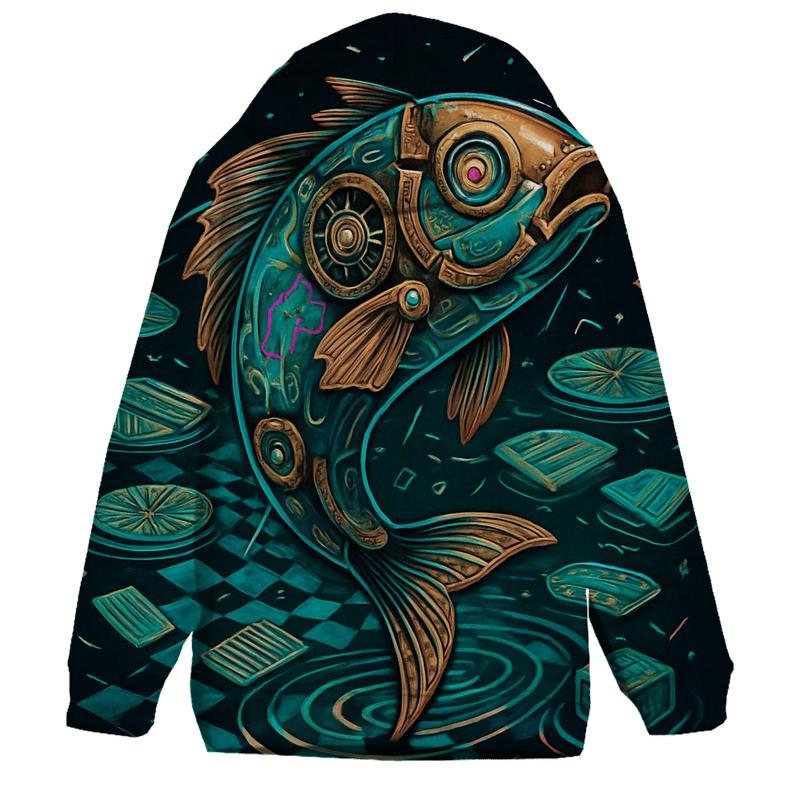 Clockwork Koi Paradox pullover hoodies