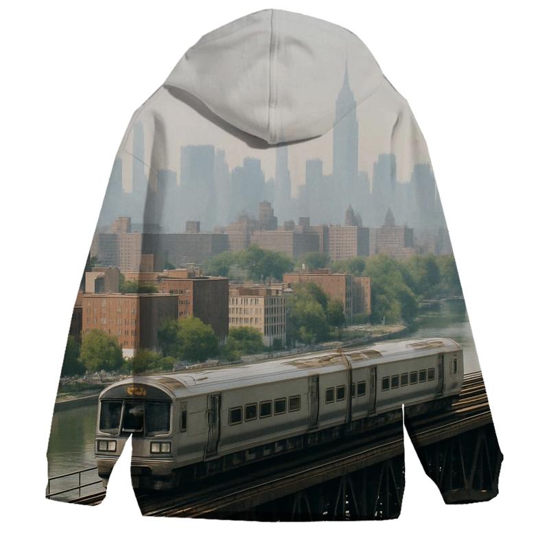 Summer Haze From Harlem River Rail Viaduct custom hoodies