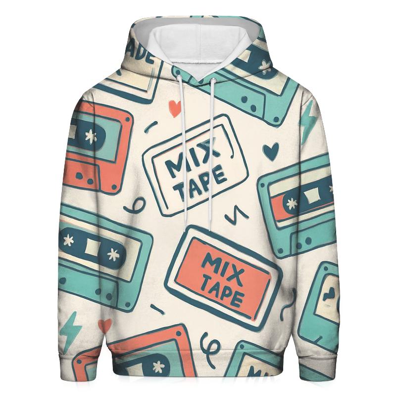 Cassette Mix Tape Label Stickers hoodie trends