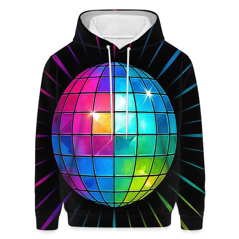 Disco Prism Burst printed hoodies