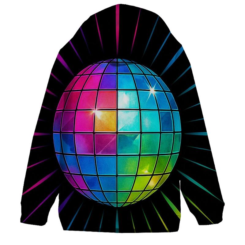 Disco Prism Burst printed hoodies
