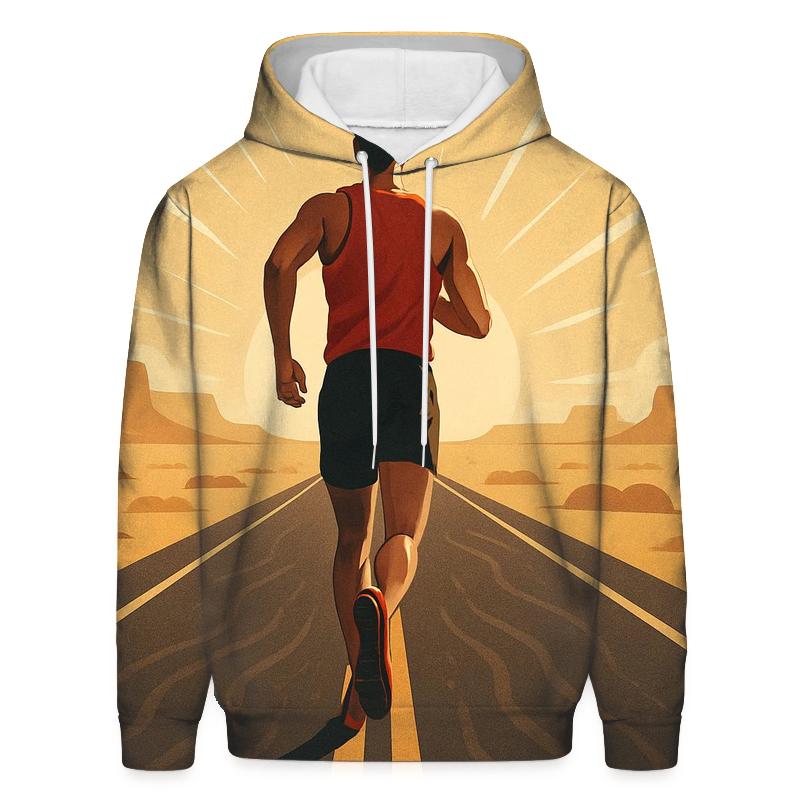 Desert Marathon Solar Flare Sprint printed hoodies
