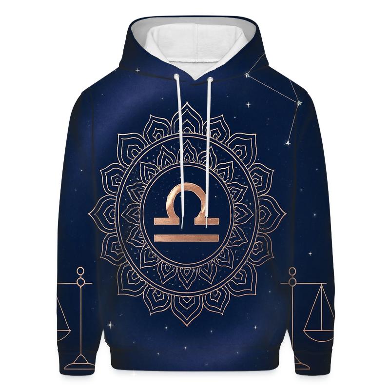 Libra Venusian Balance Mandala premium hoodies