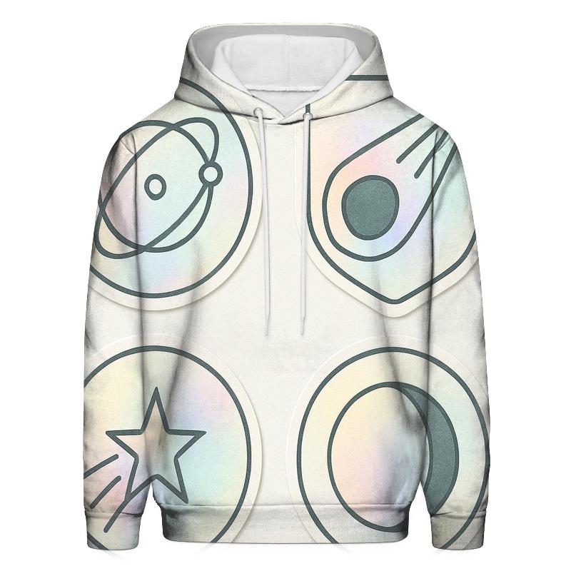 Holographic Orbit Badge Set designer hoodies