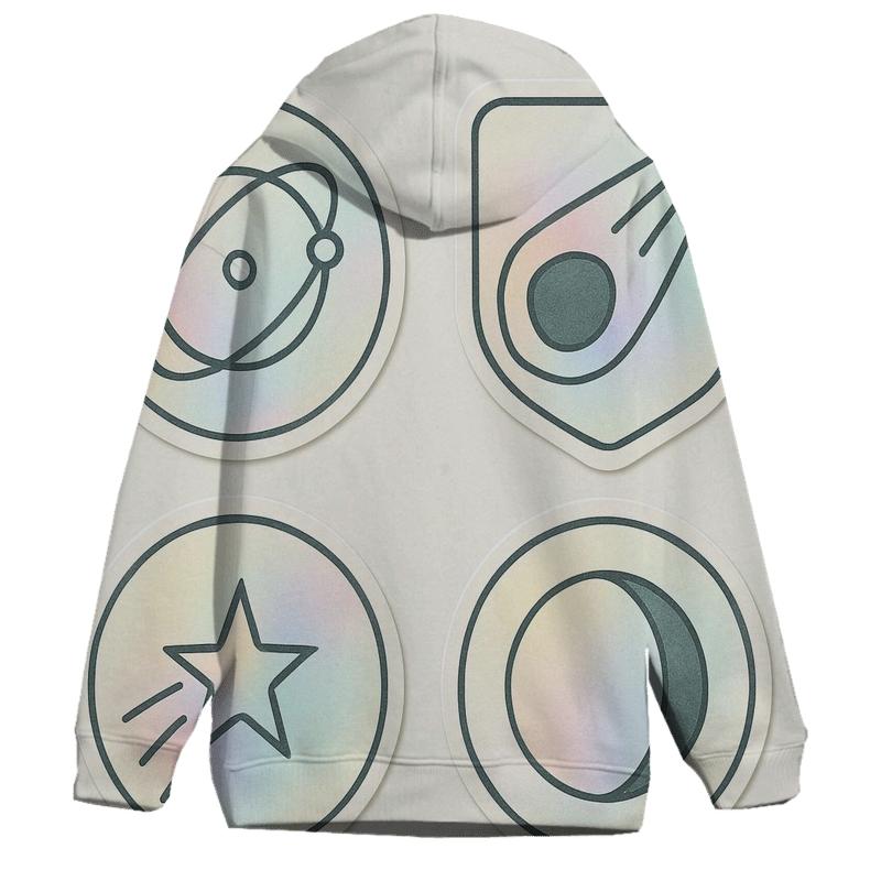 Holographic Orbit Badge Set designer hoodies