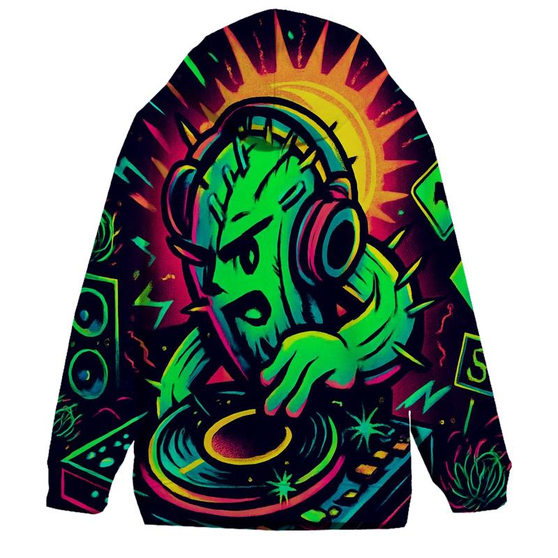 Neon Cactus Thunder DJ hoodie styles