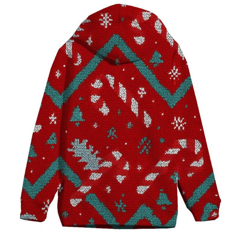 Candy Cane Comet Zigzag Design premium hoodies