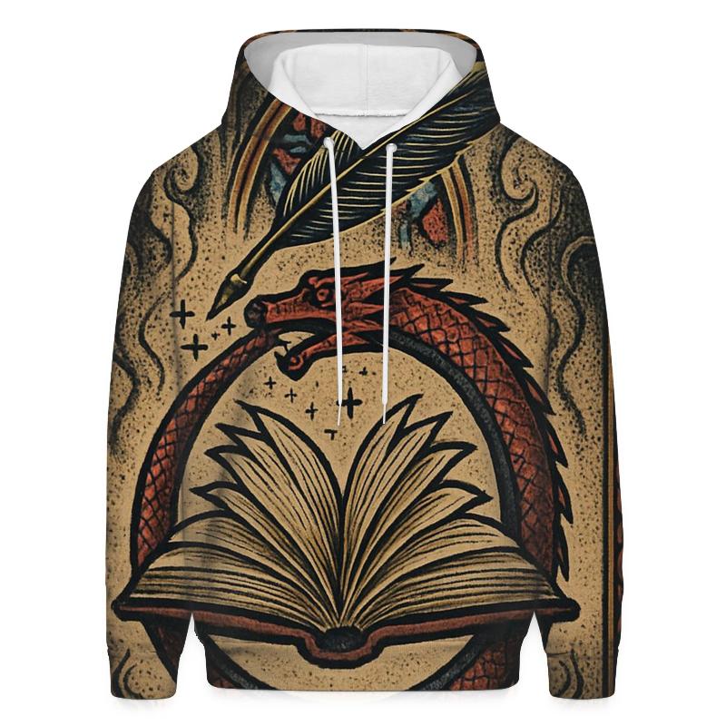 The Cathedral Ouroboros Manuscript embroidered hoodies
