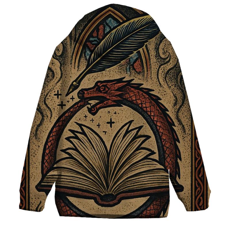 The Cathedral Ouroboros Manuscript embroidered hoodies