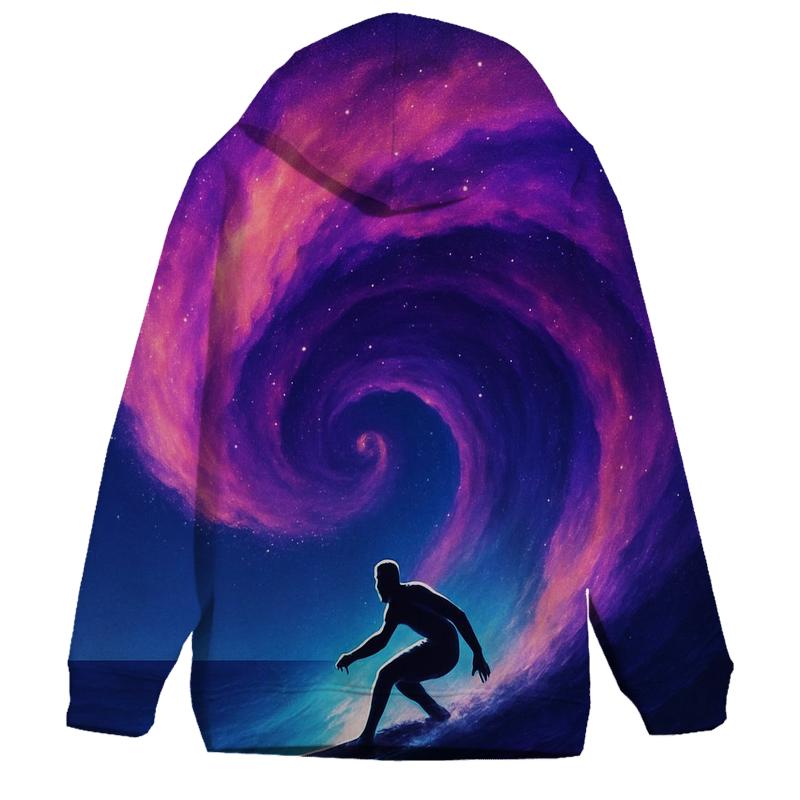 Galaxy Surf Break graphic hoodies