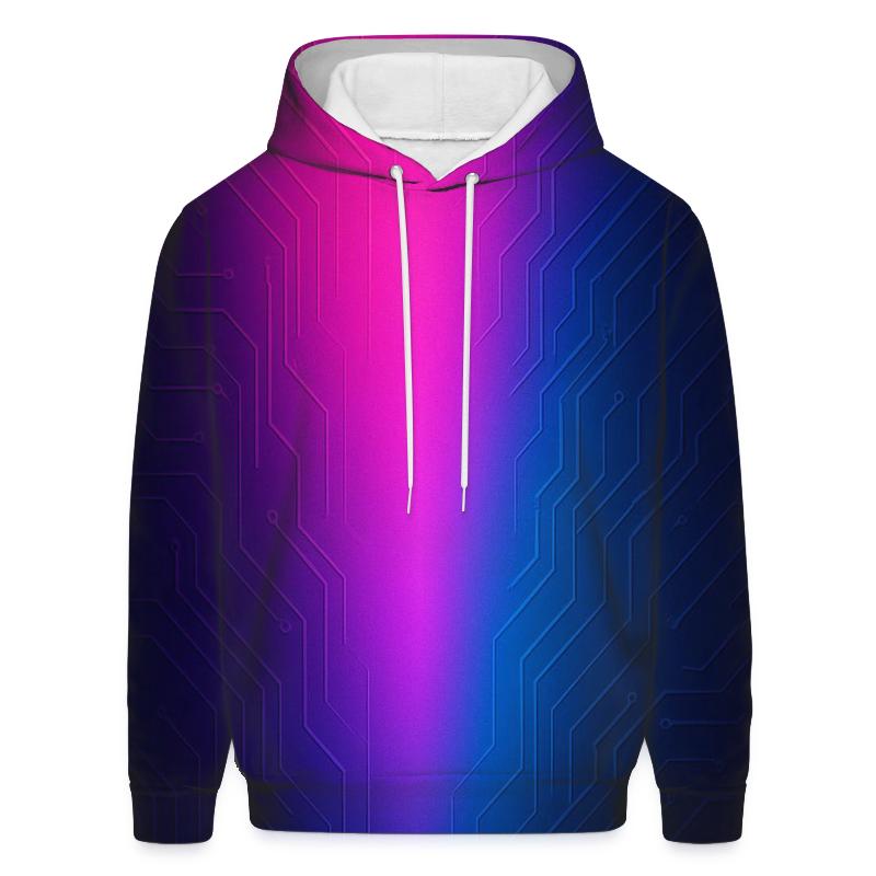 Neon Circuit Afterglow hoodies fashion
