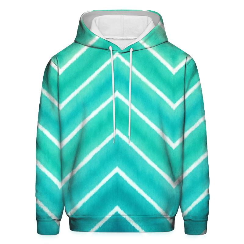 Chevron Aurora Accordion Fold pullover hoodies
